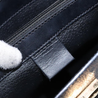 Celine Vintage Convertible Top Handle Bag Macadam Coated Canvas