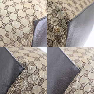 Gucci Web Zip Tote GG Canvas