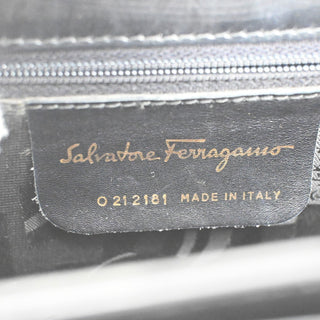 Salvatore Ferragamo Gancini Convertible Top Handle Bag Suede