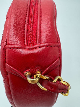 Chanel Vintage Round Tassel Crossbody Bag Quilted Lambskin