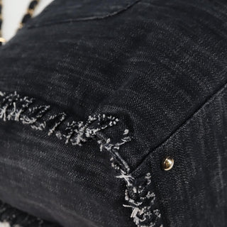 Chanel Night Flight Tote Embroidered Denim