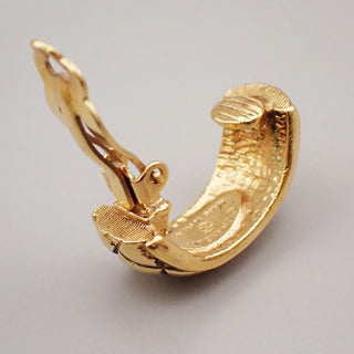 Chanel Vintage Multi CC Drop Hoop Clip-On Earrings Metal