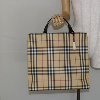 Burberry Nova Check Tote canvas check pattern