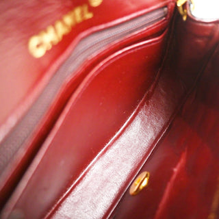 Chanel Vintage Half Moon Flap Bag Quilted lambskin