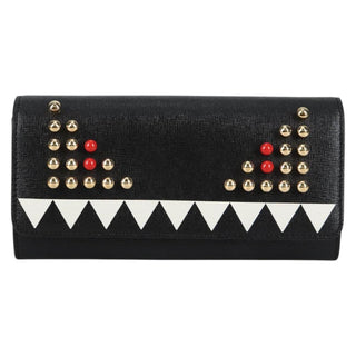 Fendi Monster Wallet on Chain Studded Leather