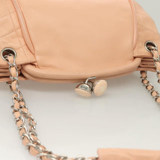 Chanel Kisslock Accordion Handbag Leather