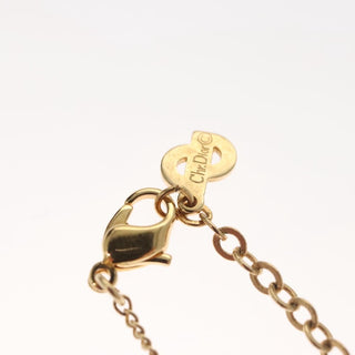 Christian Dior Logo Heart Pendant Necklace Metal