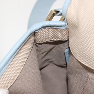 Fendi Logo Flap Shoulder Bag Canvas