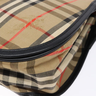 Burberry Flap Shoulder Bag Nova Check Coated Canvas