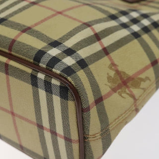 Burberry Top Handle Tote Haymarket Coated Canvas