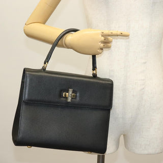 Celine Vintage Convertible Turnlock Top Handle Bag Leather