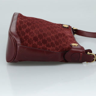 Celine Vintage Macadam Shoulder Bag Suede