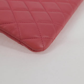 Chanel O Case Clutch Quilted Lambskin