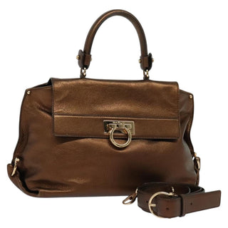Salvatore Ferragamo Sofia Satchel Leather