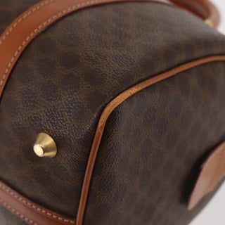 Celine Vintage Boston Bag Macadam Coated Canvas