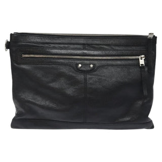 Balenciaga Classic City Clip Pouch Leather