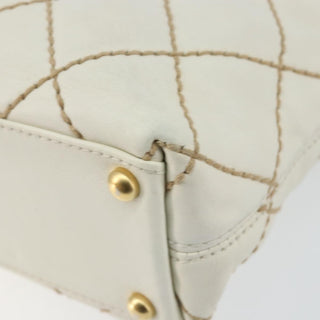 Chanel Surpique Tote Quilted Leather