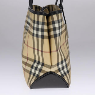 Burberry Nova Check Tote Canvas and Leather
