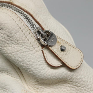 Salvatore Ferragamo Gancini Buckle Shoulder Bag Leather