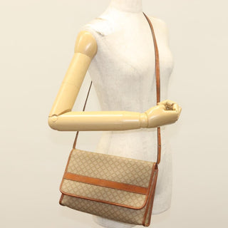 Celine Vintage Macadam Shoulder Bag Canvas and Leather