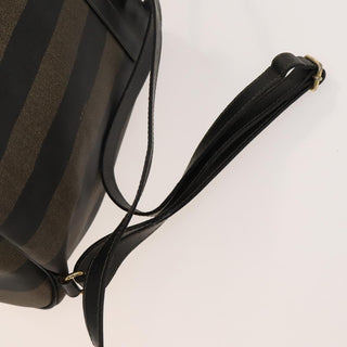 Fendi Pequin Front Pocket Backpack Coated Canvas
