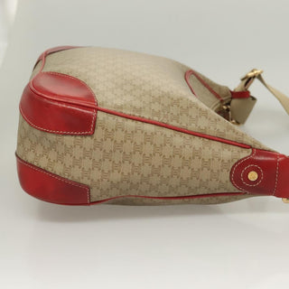 Celine Vintage Macadam Shoulder Bag Canvas and Leather