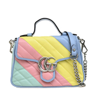 Gucci GG Marmont Top Handle Bag Leather