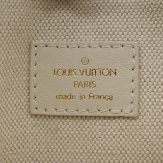 Louis Vuitton Polka Dot Panama Bowly Handbag Embellished Canvas