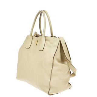 Prada Twin Shopping Tote Vitello Daino
