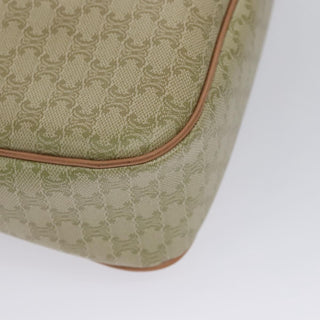 Celine Vintage Macadam Shoulder Bag Canvas and Leather