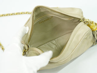 Chanel Vintage Timeless Camera Tassel Bag Lambskin