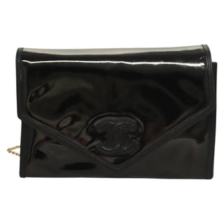Chanel Vintage Envelope Flap Messenger Bag Patent Leather
