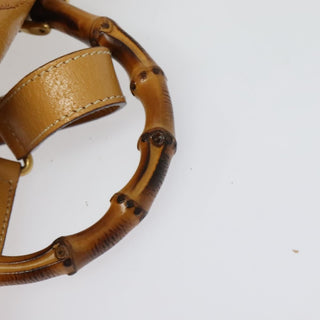 Gucci Vintage Bamboo Backpack Leather