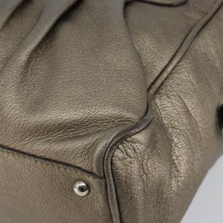 Salvatore Ferragamo Gancini Buckle Shoulder Bag Leather