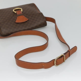 Celine Vintage Macadam Shoulder Bag Canvas and Leather