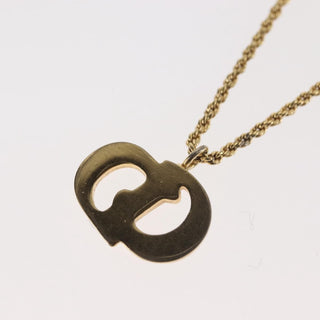 Christian Dior CD Pendant Necklace Metal