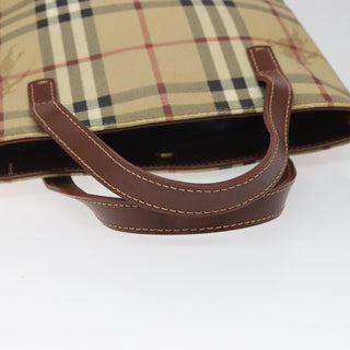 Burberry Top Handle Tote Haymarket Coated Canvas