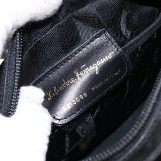 Salvatore Ferragamo Vala Shoulder Bag Suede