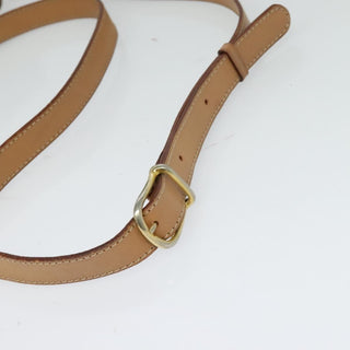 Celine Vintage Macadam Circle Logo Shoulder Bag Canvas and Leather