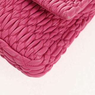 Miu Miu Crystal Clutch Matelasse Leather