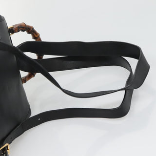 Gucci Vintage Bamboo Backpack Leather