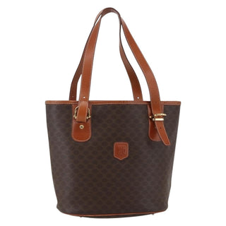 Celine Vintage Macadam Shopper Tote Coated Canvas