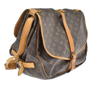 Louis Vuitton Saumur Handbag Monogram Canvas