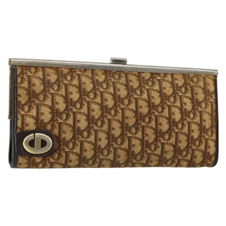 Christian Dior Vintage Frame Clutch Diorissimo Canvas