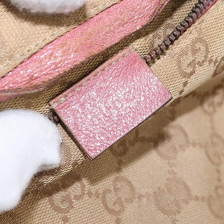 Gucci Vintage Double Belt Bag GG Canvas with Leather