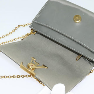 Louis Vuitton Chain Louise Clutch Patent