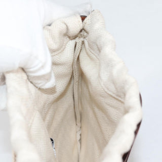 Loewe Anagram Drawstring Bucket Crossbody Bag Leather with Canvas