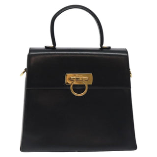 Salvatore Ferragamo Convertible Top Handle Bag Leather