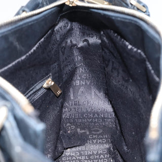 Chanel Chocolate Bar CC Tote Quilted Leather