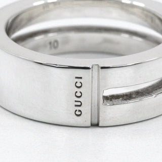 Gucci Logo Band Ring Sterling Silver